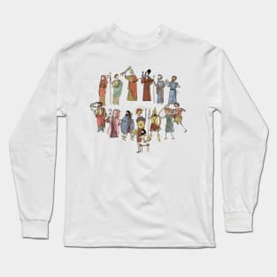 Greek Myth Comix - the Olympians in Colour! Long Sleeve T-Shirt